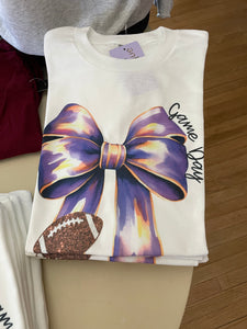 Game Day Tee- Purple & Gold