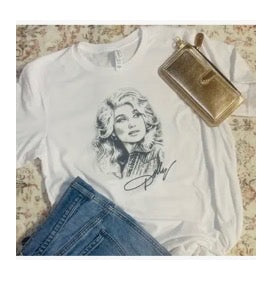 Tops - White Dolly Signature Tee