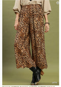 Bottoms - Leopard Print Scalloped Edge Pants
