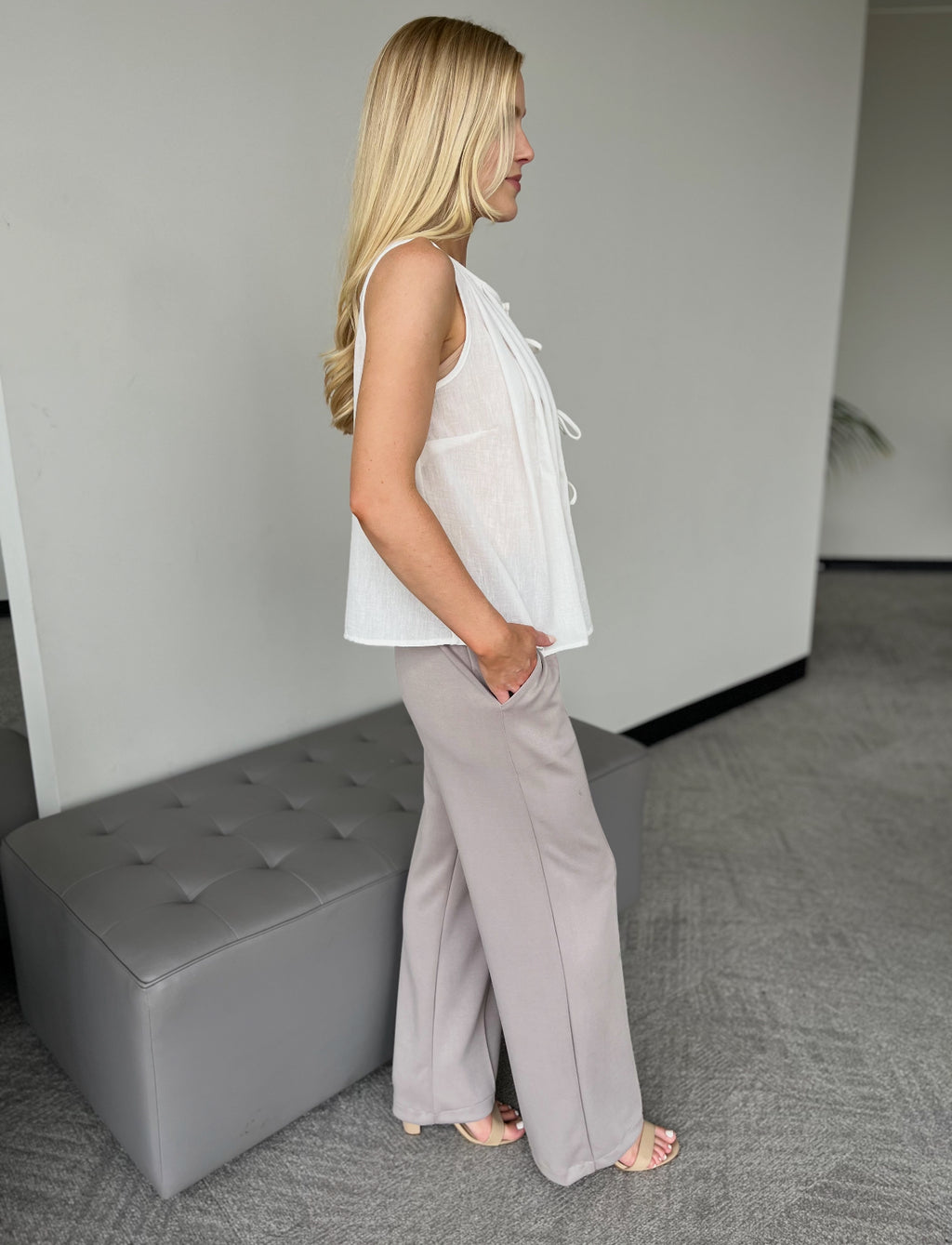 Bottoms - Gray Scuba Modal Pants