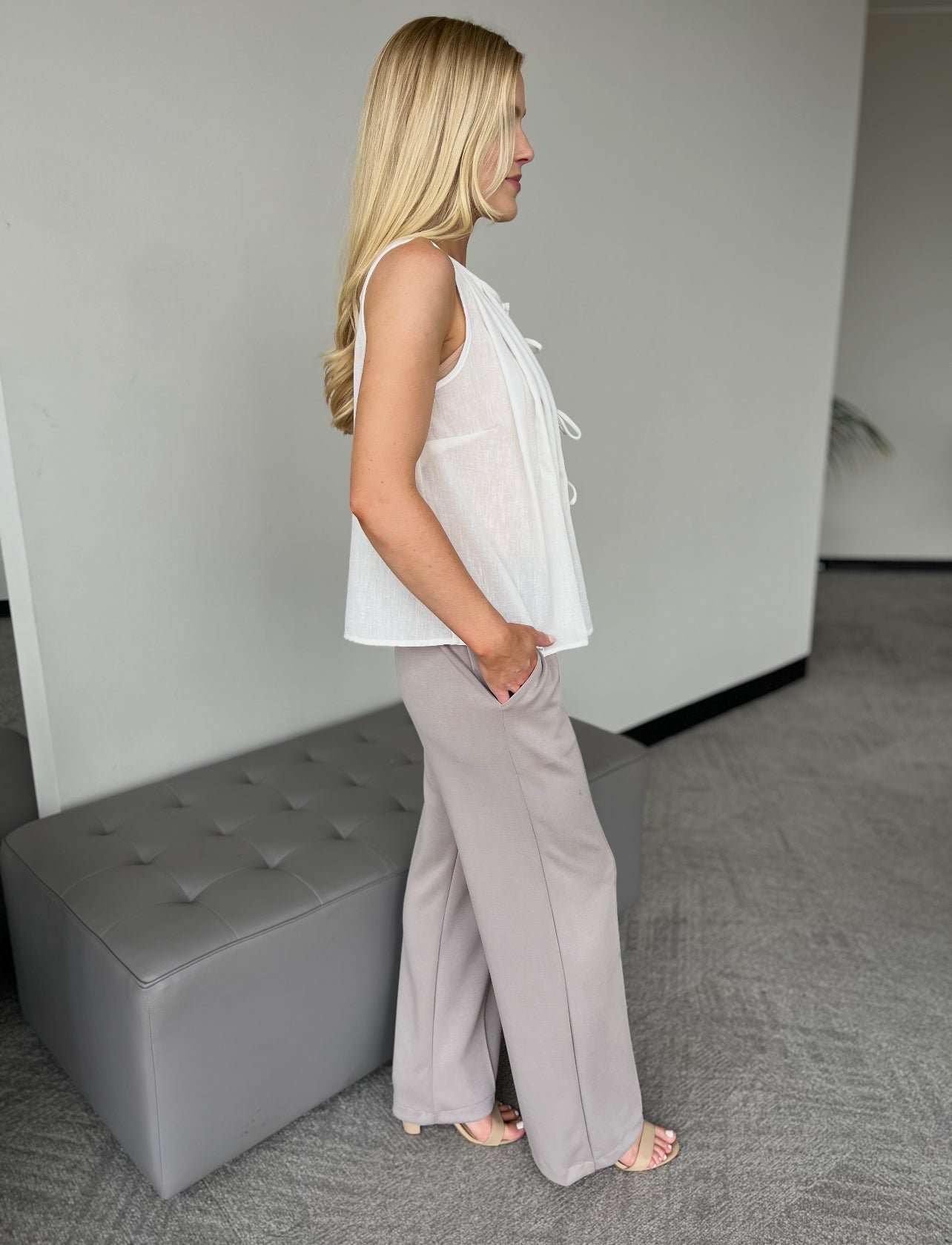 Bottoms - Gray Scuba Modal Pants
