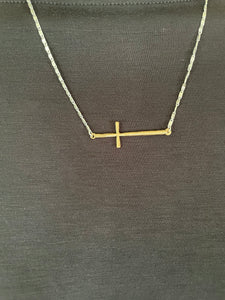 Accessories - Horizontal Cross With Chain Necklace