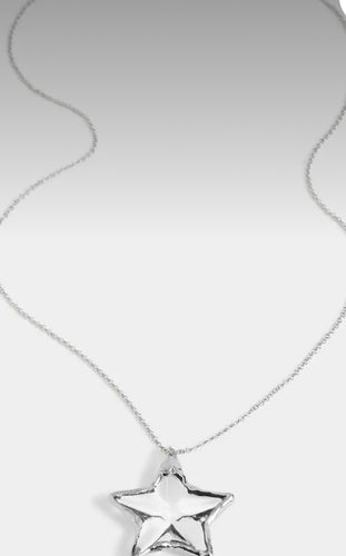 Accessories- Silver Star Statement Necklace