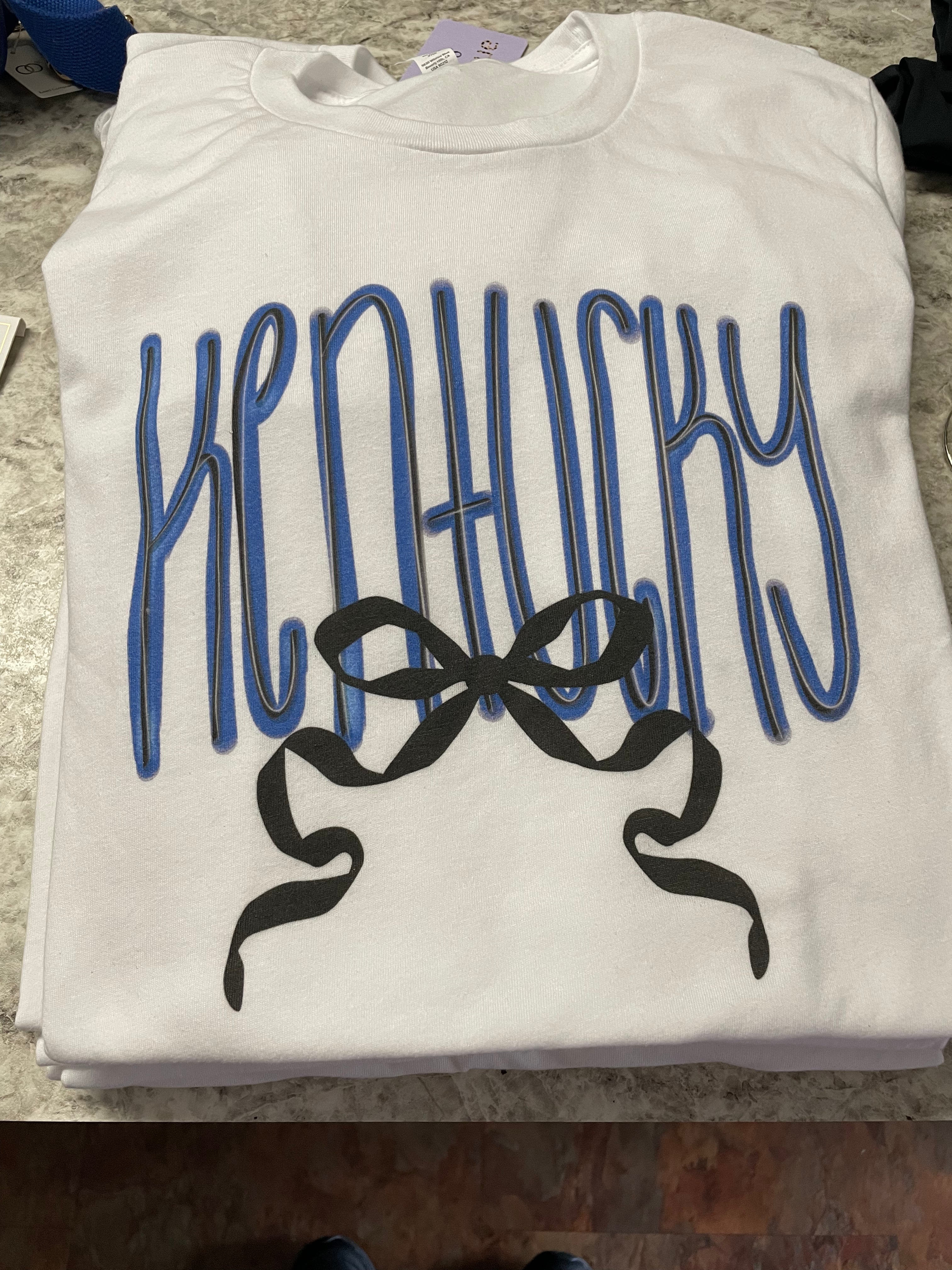 Tops - Kentucky Tee With Black Ribbon