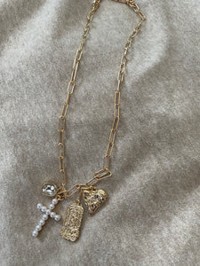 Accessories - Inspirational Necklace With Pearl Cross