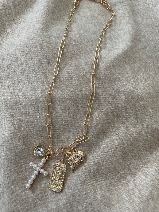 Accessories - Inspirational Necklace With Pearl Cross