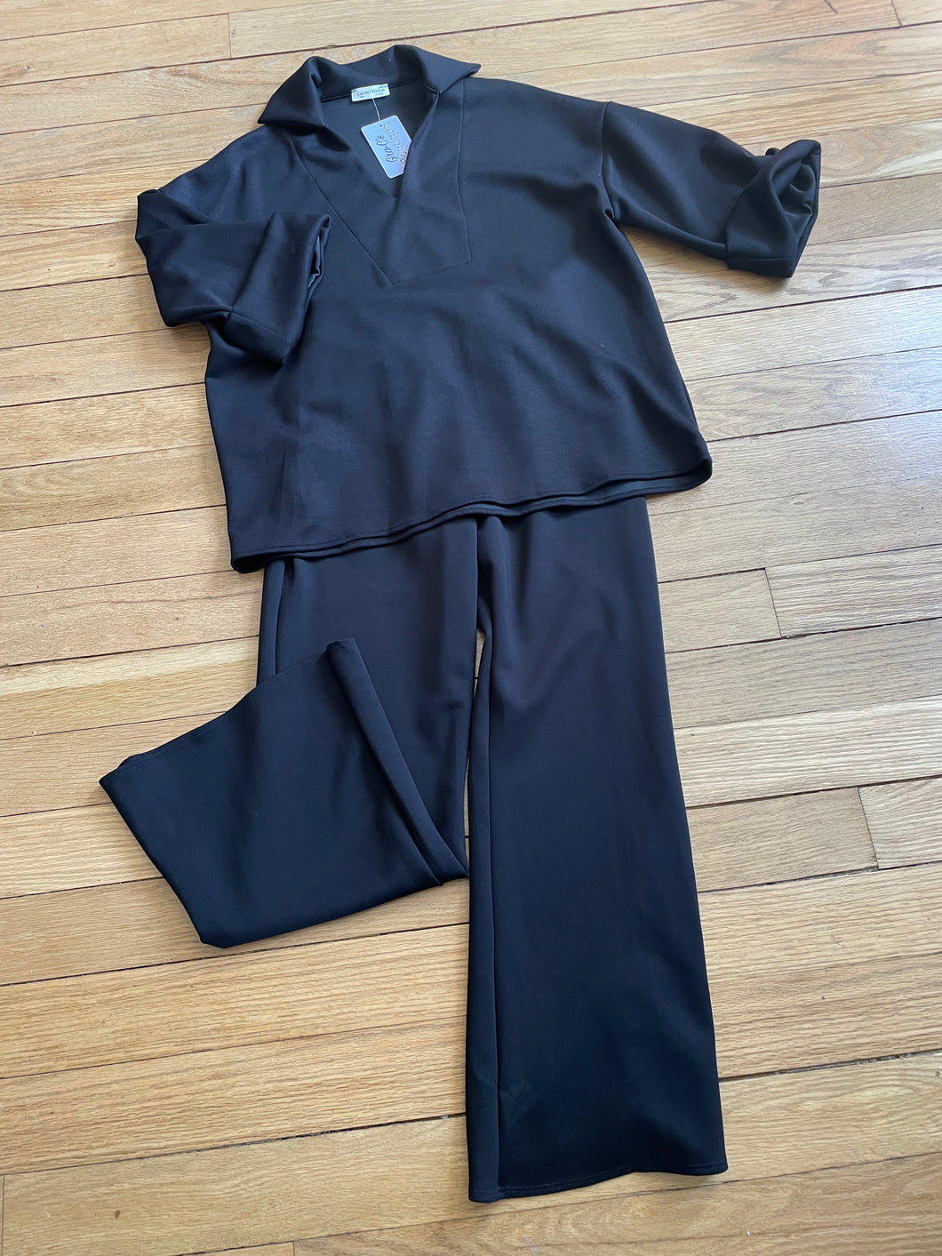 Sets - Modal Black Pants W/Top