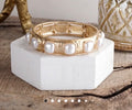 Accessories - Eternity Stretchy Bangle With Pearls Bracelet