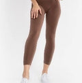 Bottoms - Eletian Tummy Control Toffee Cropped Leggings