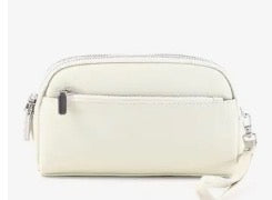 Accessories - Leather Zippered Crossbody W/Wristlet/Chain Strap