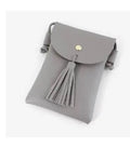 Accessories - Gray Crossbody W/Tassel Decor