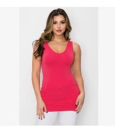 Tops - Red V-Neck Tank