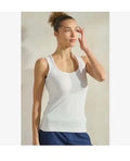 Tops - White Scoop Neck Tank