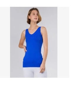 Tops - Blue V-Neck Tank