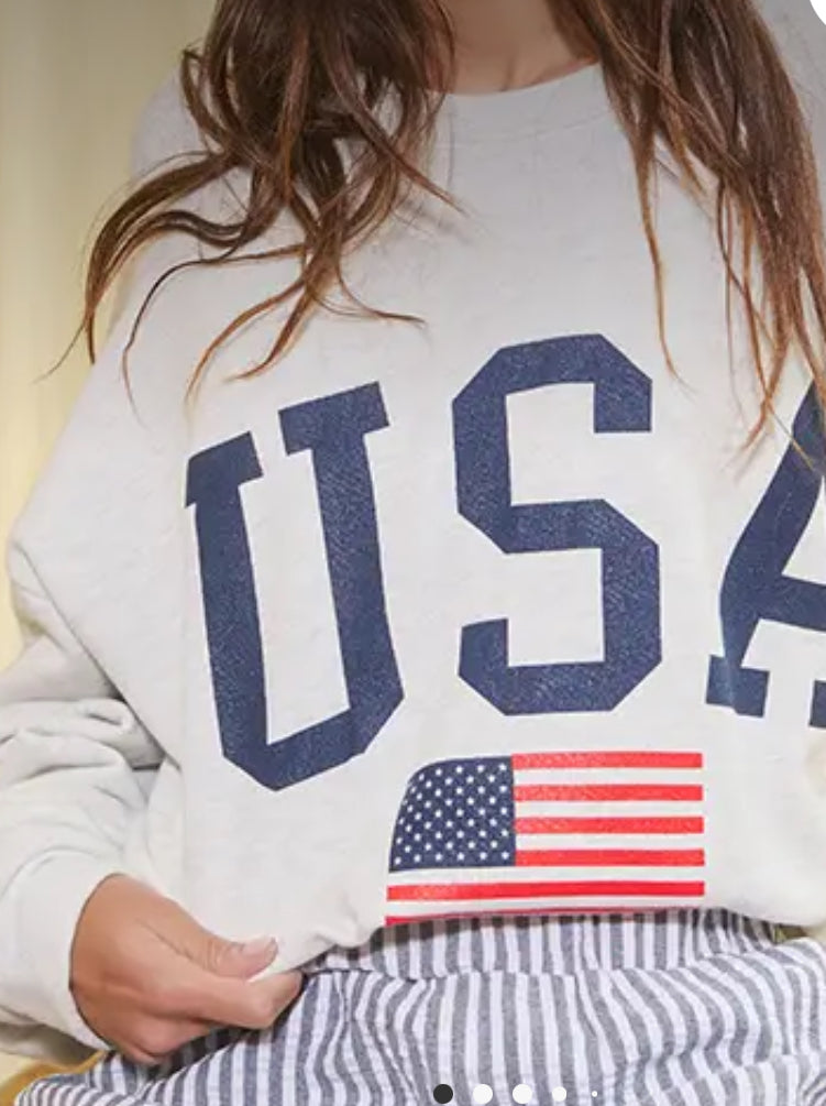 Tops- USA Oversized Sweatshirt
