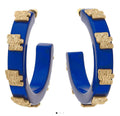 Accessories- UK Wildcats Resin Hoop Earrings