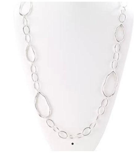 Accessories-Long Silver Necklace