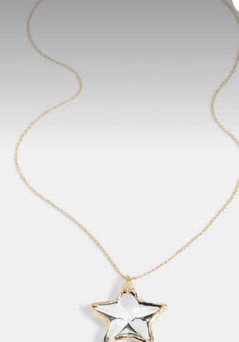 Accessories- Gold Star Statement Necklace