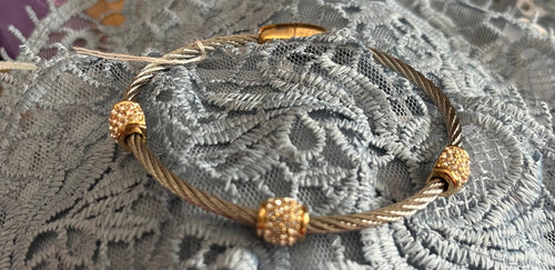Accessories-Gold & Silver Inspired Bangle