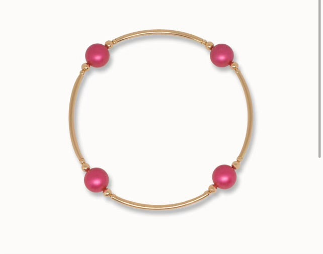 Accessories- Gold Beaded Mulberry Bracelet