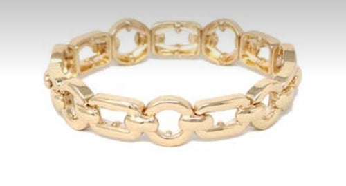 Accessories- Gold Open Metal Link Chain Bracelet