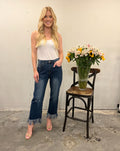 Bottoms - Capri Jeans w/ Fringed Hem