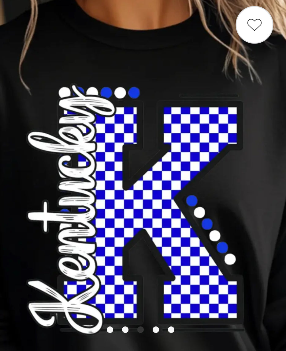 Tops - Kentucky Checked Sweatshirt