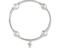 Accessories - Sterling Silver 8mm Pearl Beads Blessing Bracelet