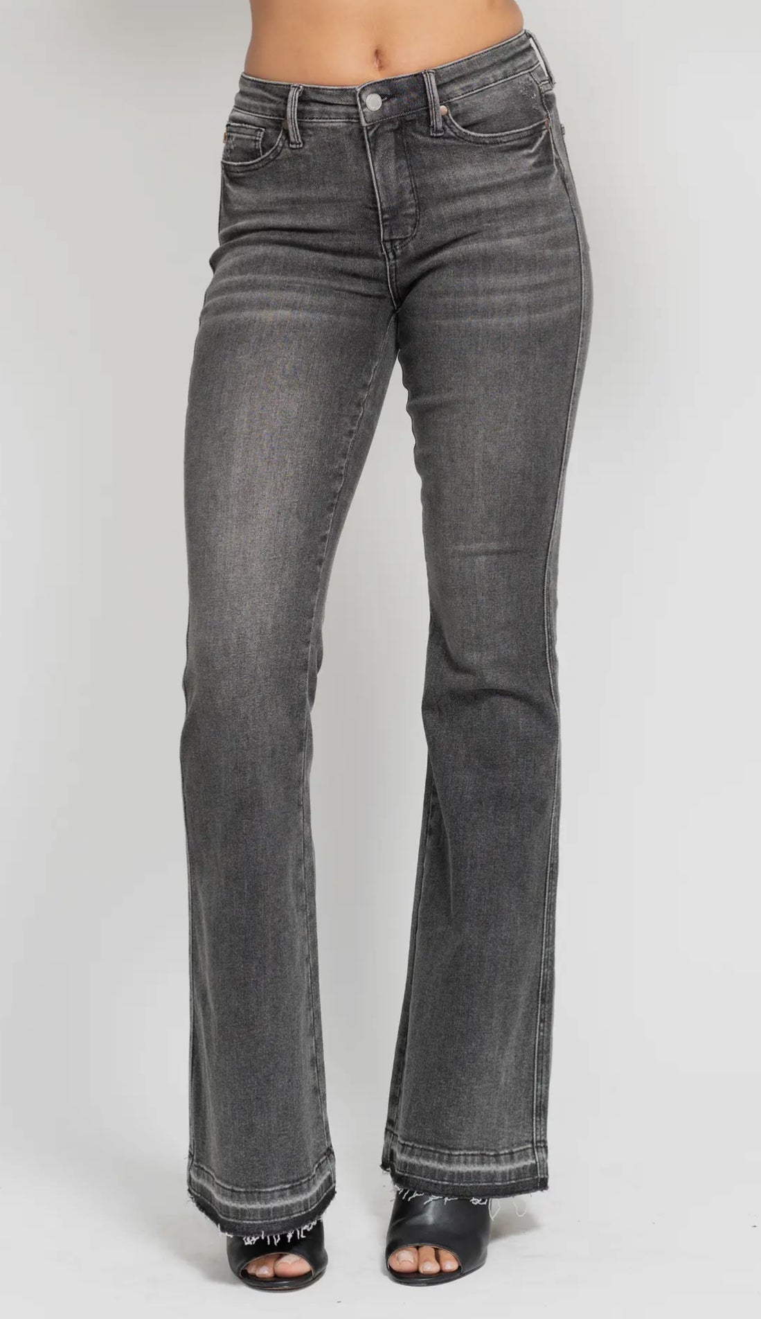 Bottoms - Judy Blue Tummy Control Gray Jeans