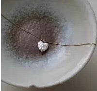 Accessories - Baroque Mother of Pearl Heart Necklace