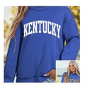 Tops - Kentucky Reversible Mock Neck Sweatshirt with Animal Print