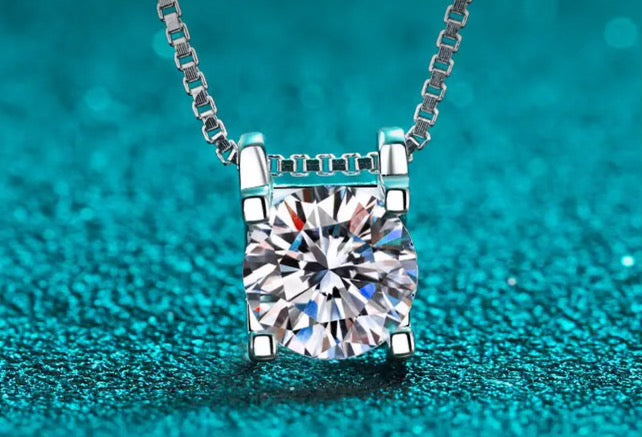 Accessories  - Moissanite Sterling Silver Necklace