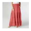 Skirts - Coral Relaxed Skirt with Pockets