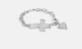Accessories - Cross Chain Link Connector with Heart Charm