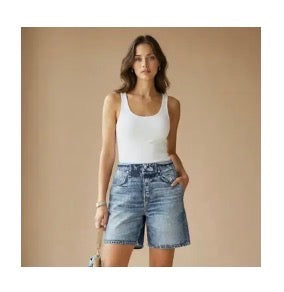 Bottoms - Pull on Denim Shorts
