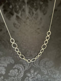 Accessories- Long Silver With Circles Necklace
