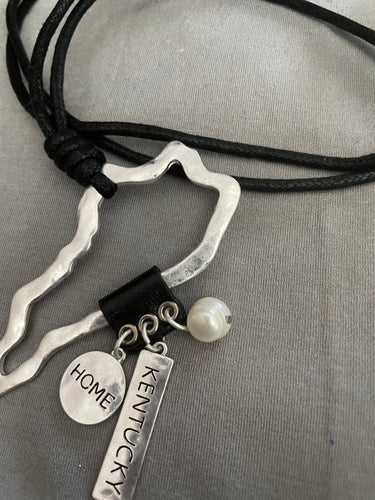 Accessories-Kentucky-Black Cord Necklace