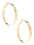 Accessories-Gold Bolted Hoop Earrings